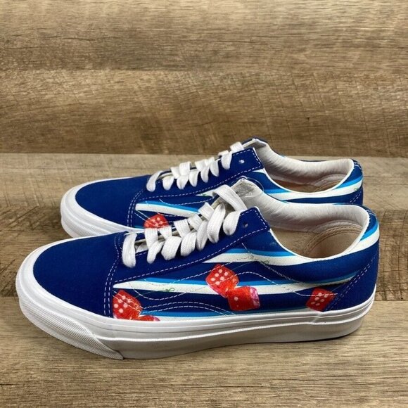VANS OG Old Skool LX Vault Snake Eyes True Blue Sneakers Mens 7.5 Womens 9 NEW - Picture 4 of 10